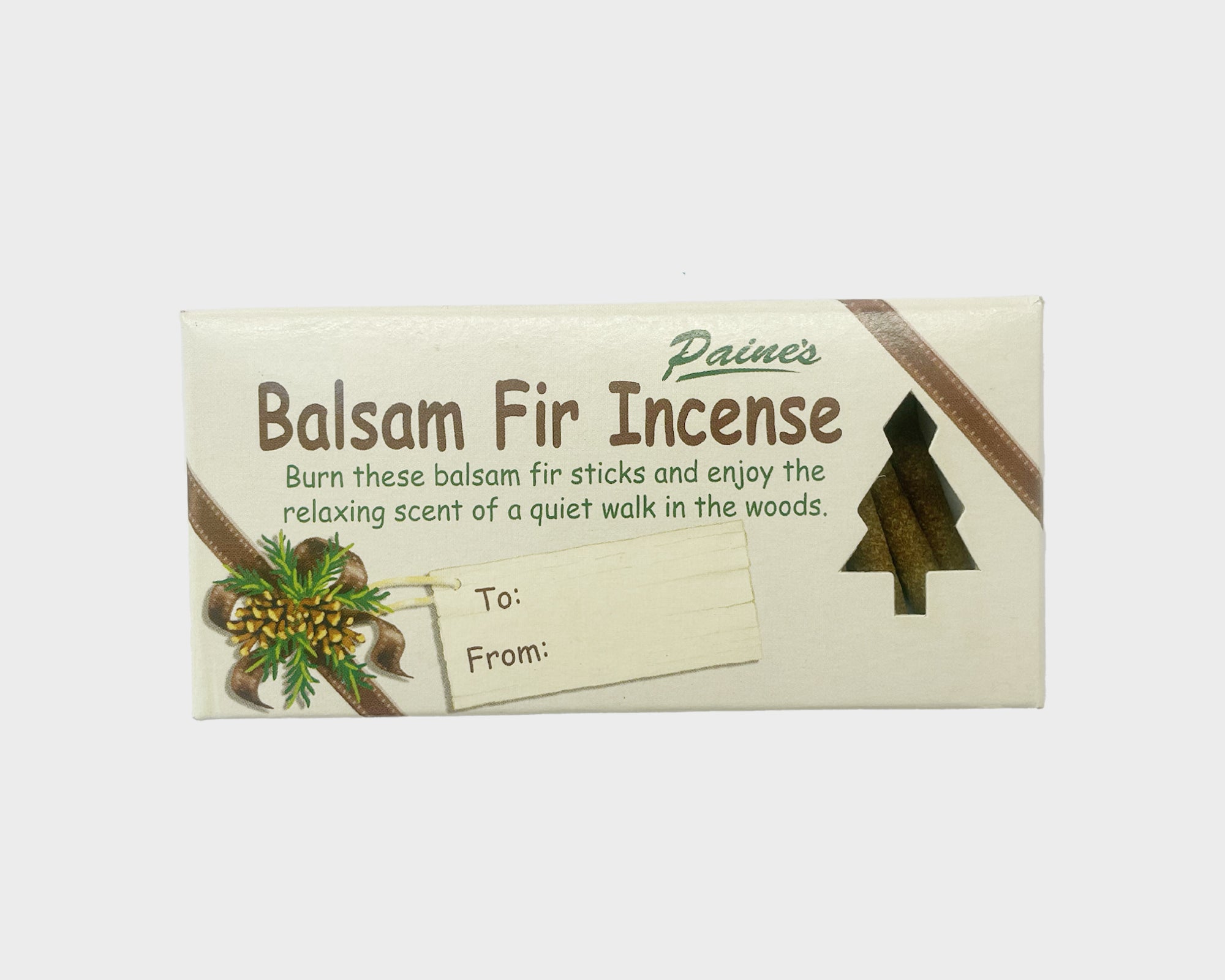 Paine's Balsam Fir Incense Sticks - To & From, 24 Pack – Pan After