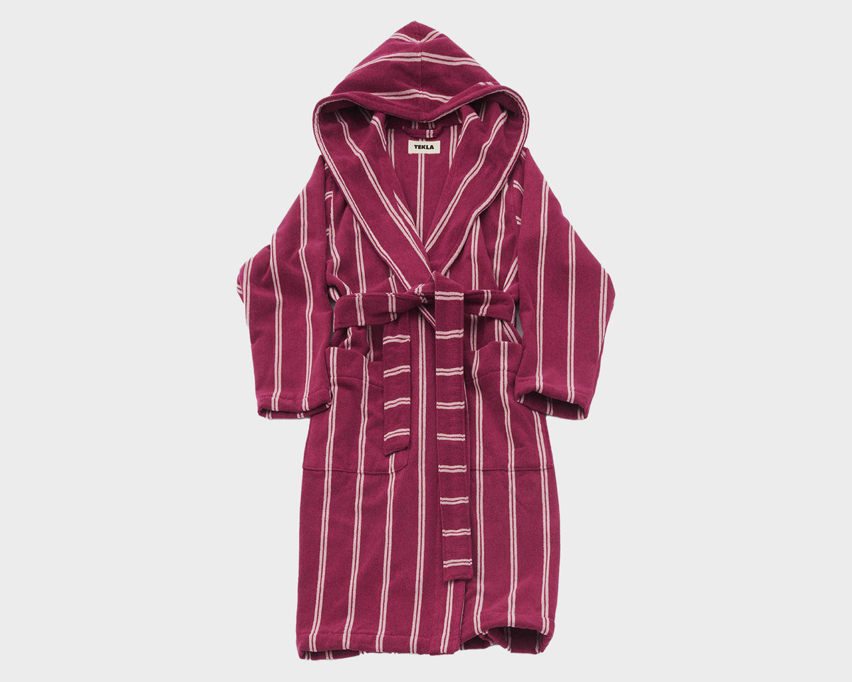 Tekla Organic Cotton Hooded Bathrobe - Venice