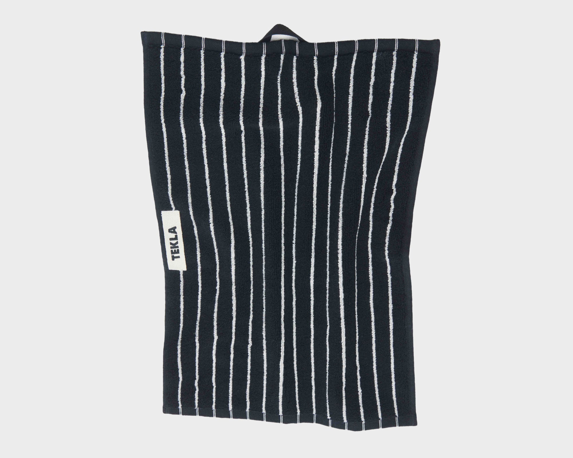 Tekla Organic Cotton Towel - Black Stripes