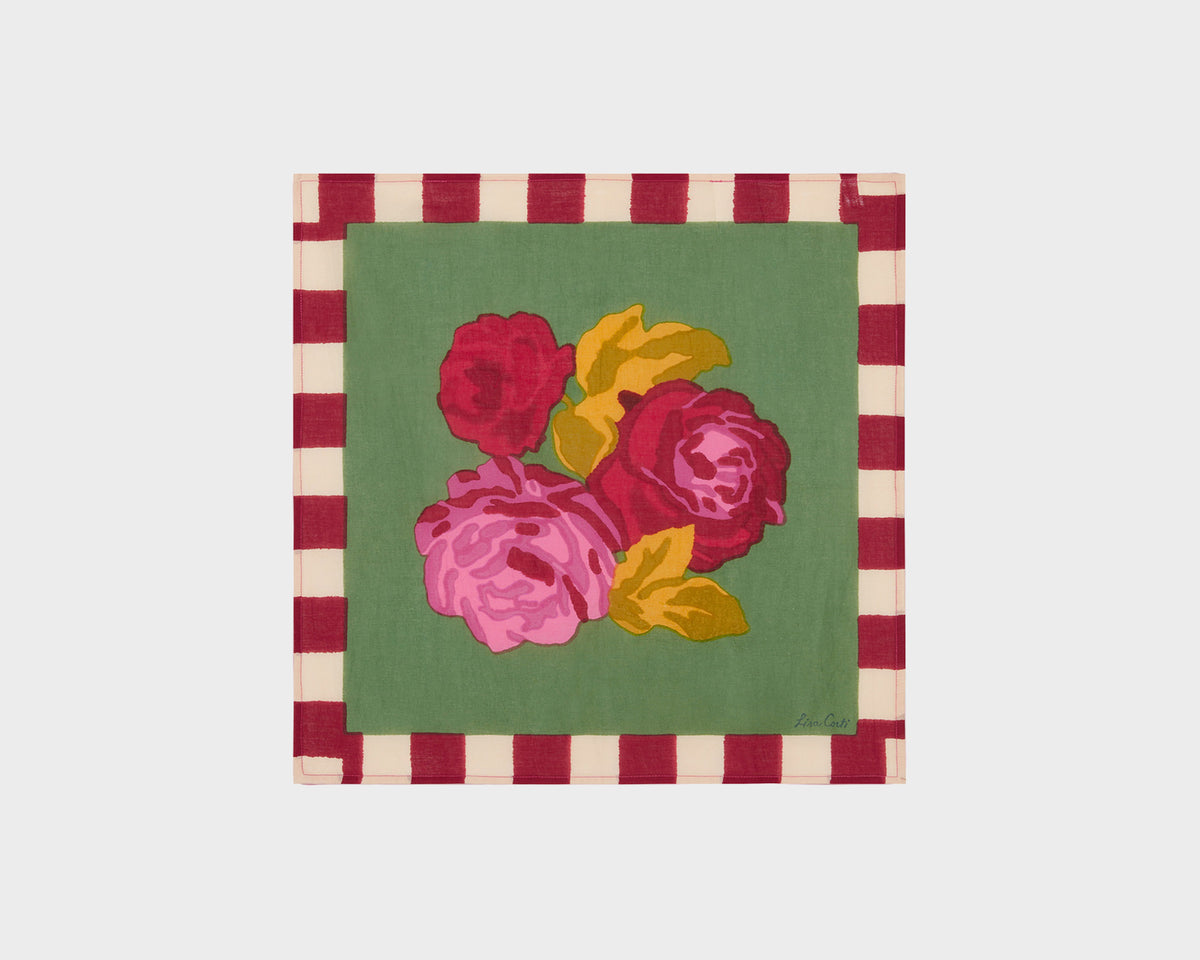 Lisa Corti Napkin - Nizam Flower Green