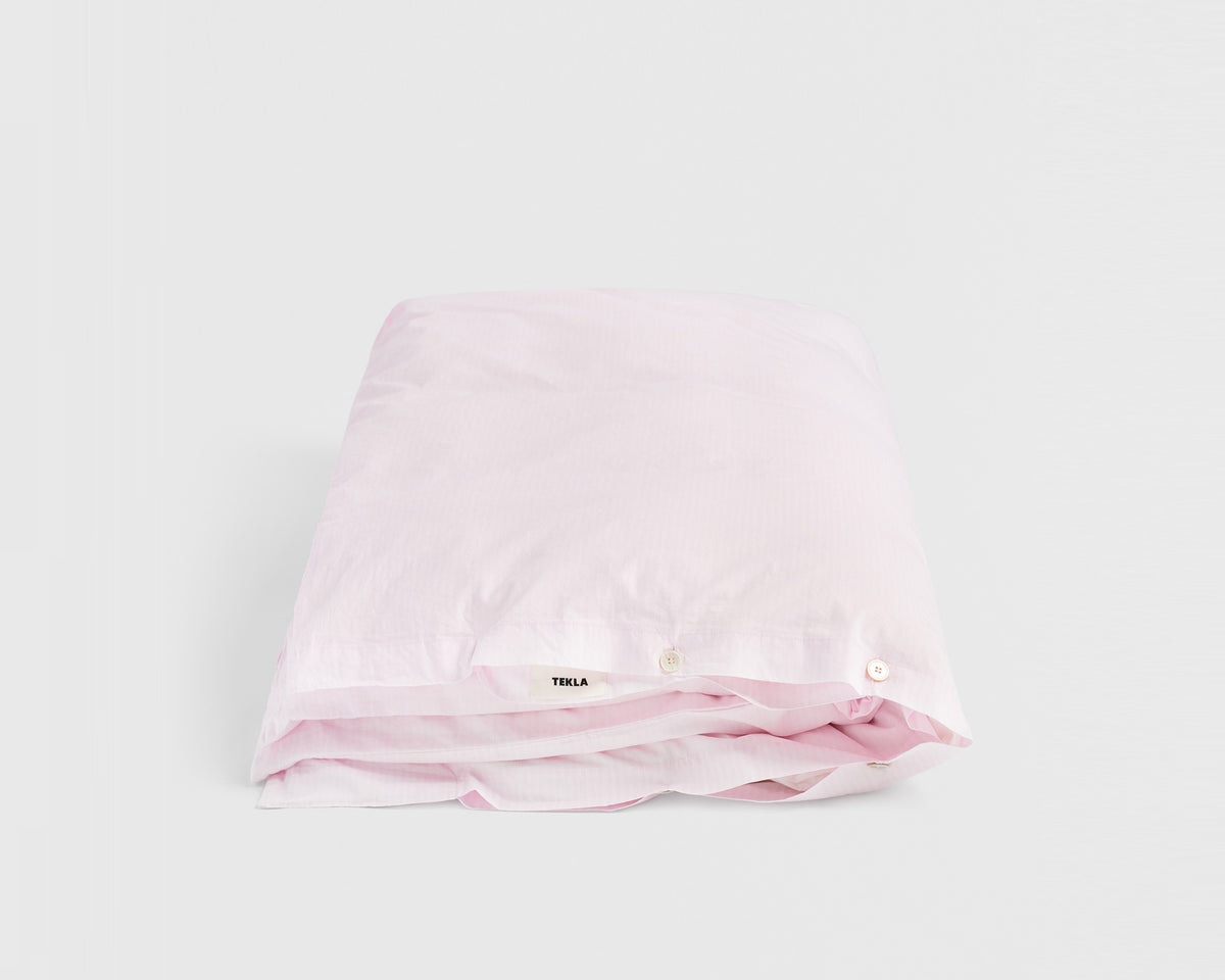 Tekla Cotton Percale Bedding - Pastel Stripes