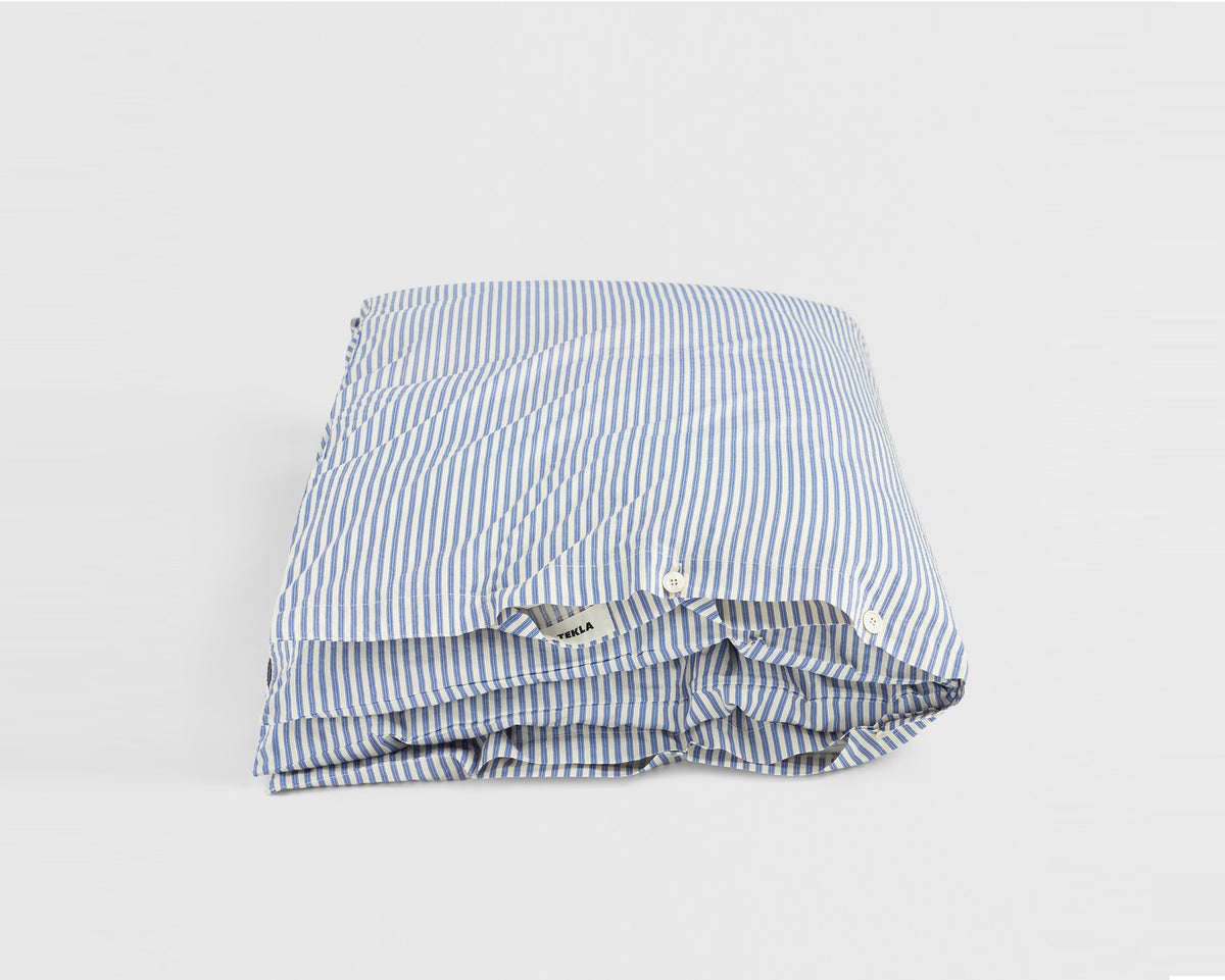 Tekla Cotton Percale Bedding - Skagen Stripes