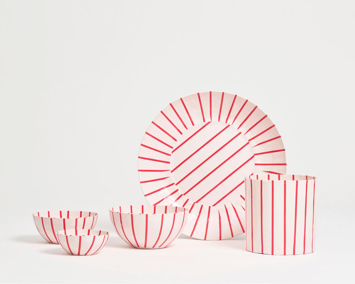 Pan After's Striped Paper Collection - Red