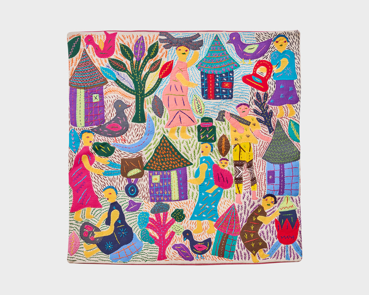 Maggie Project Embroidered Cushion Cover - Stories 010