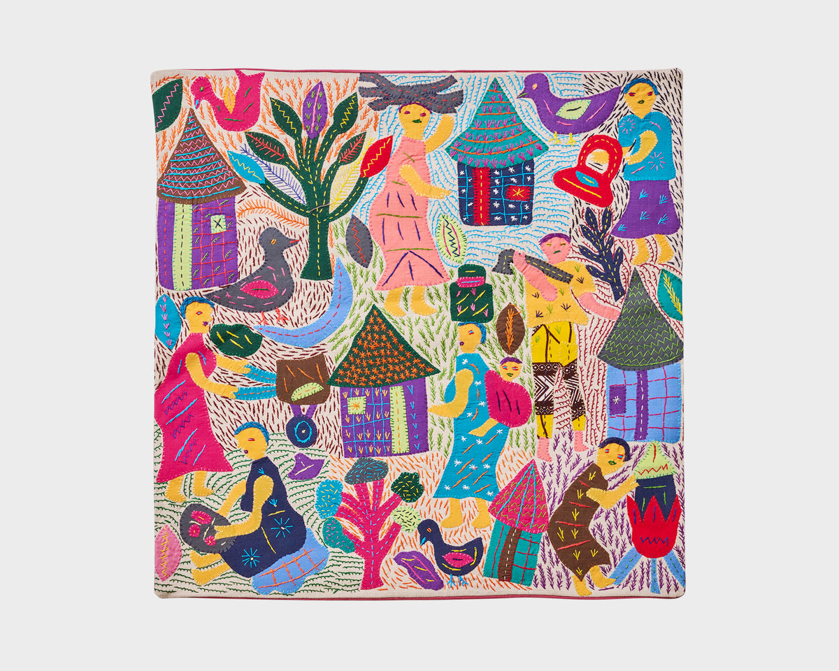 Maggie Project Embroidered Cushion Cover - Stories 013