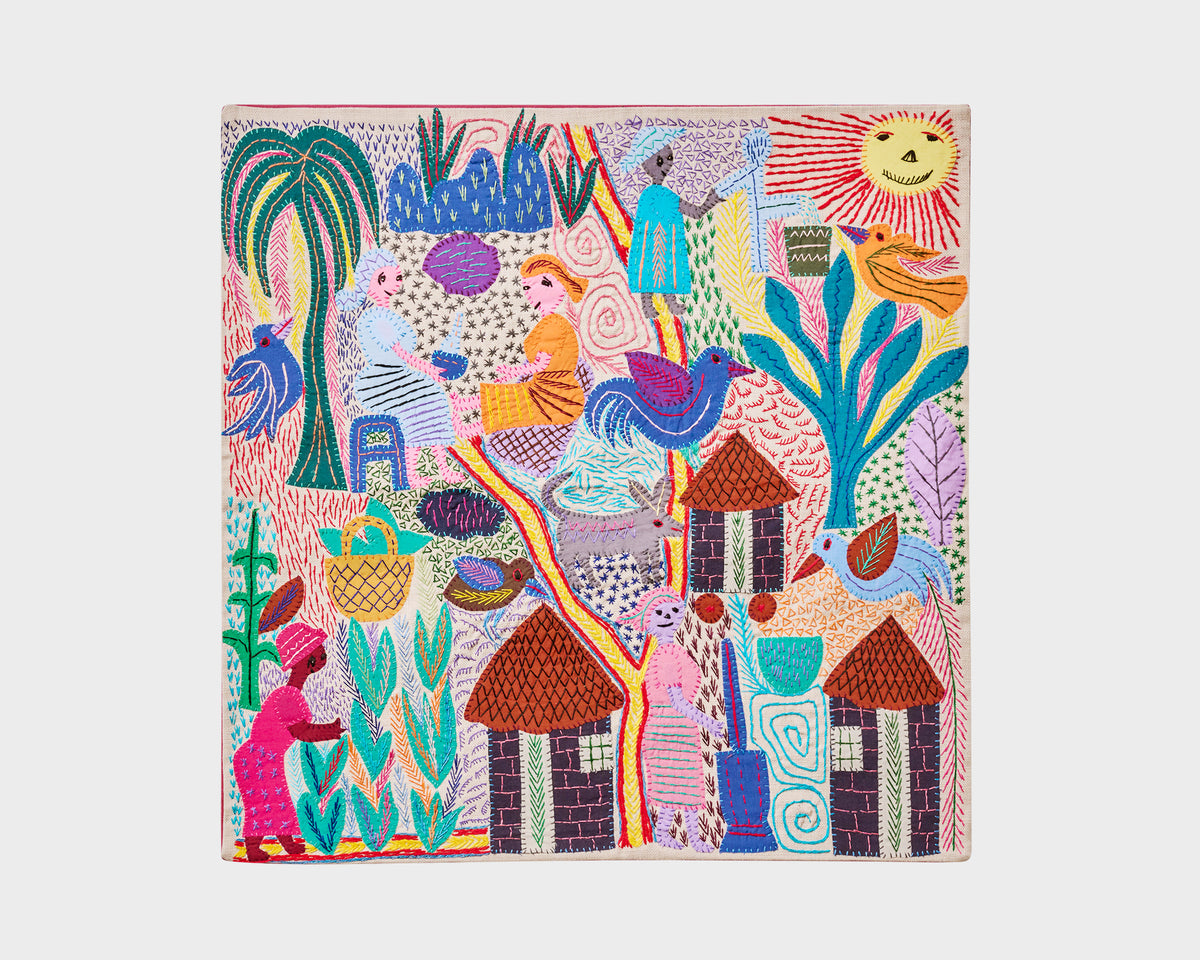 Maggie Project Embroidered Cushion Cover - Stories 014