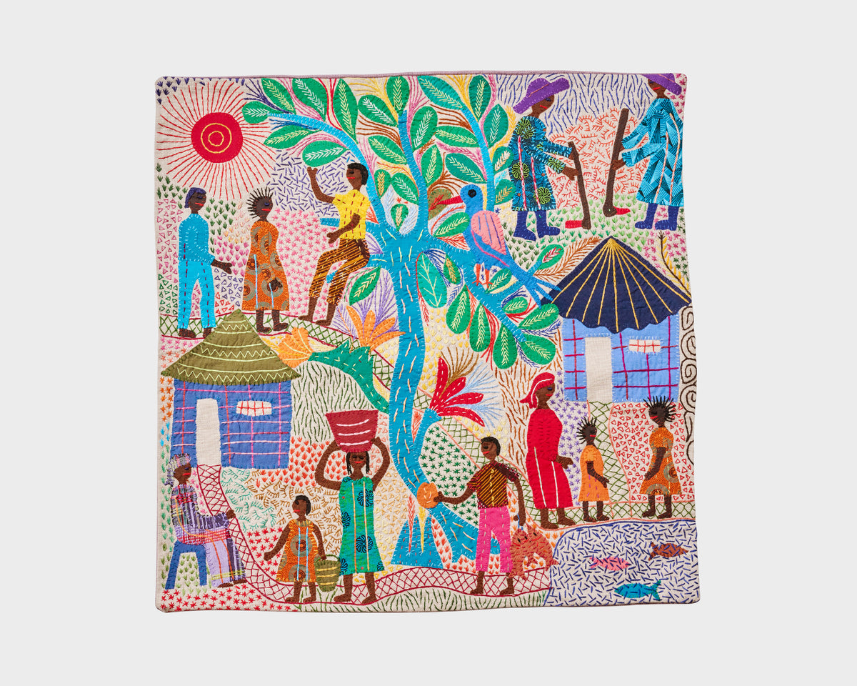 Maggie Project Embroidered Cushion Cover - Stories 015