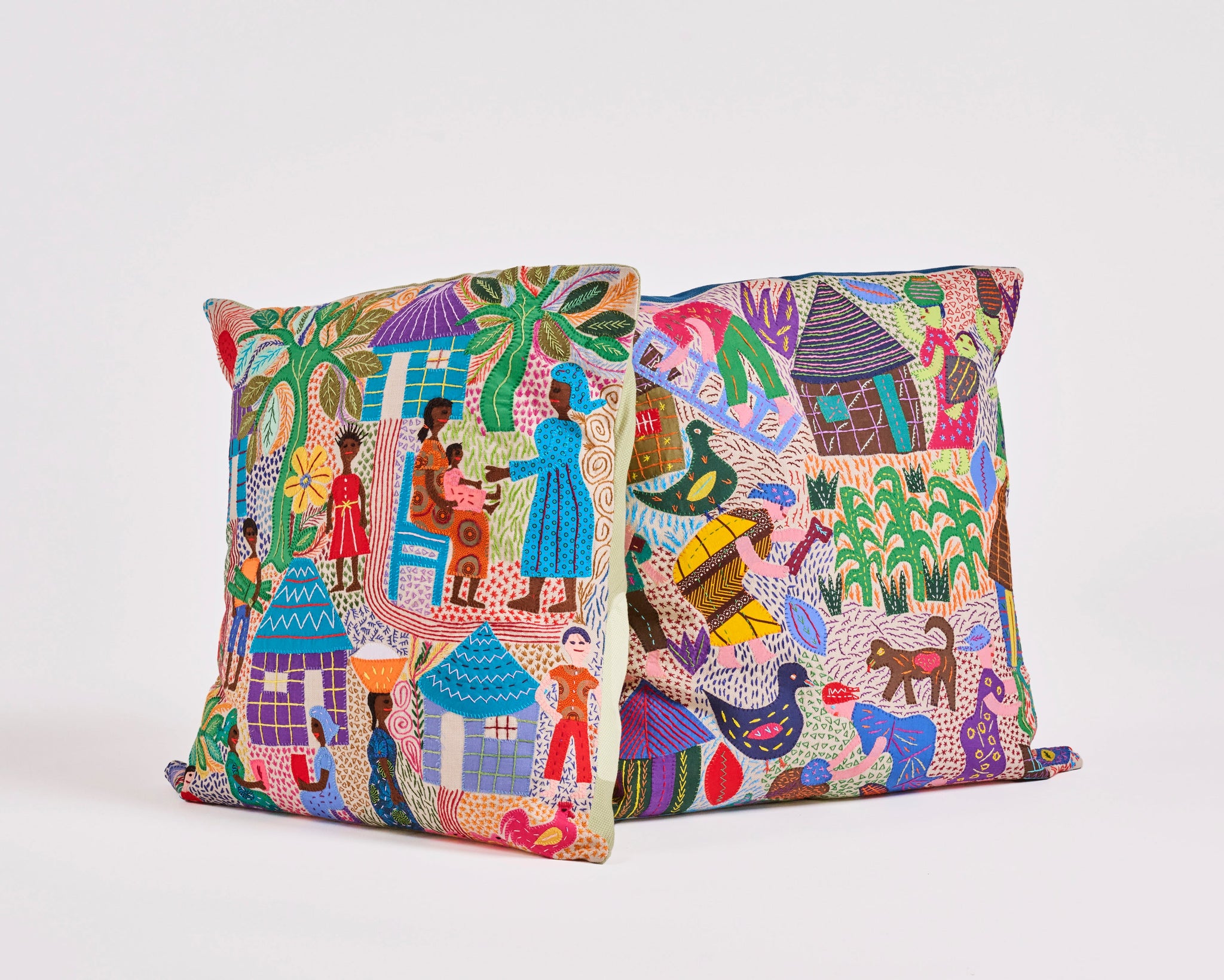 Maggie Project Embroidered Cushion Cover - Stories 006