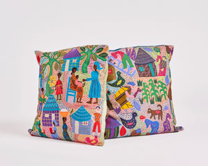 Maggie Project Embroidered Cushion Cover - Stories 012