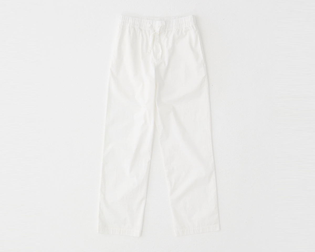 Tekla Poplin Pant - Alabaster White