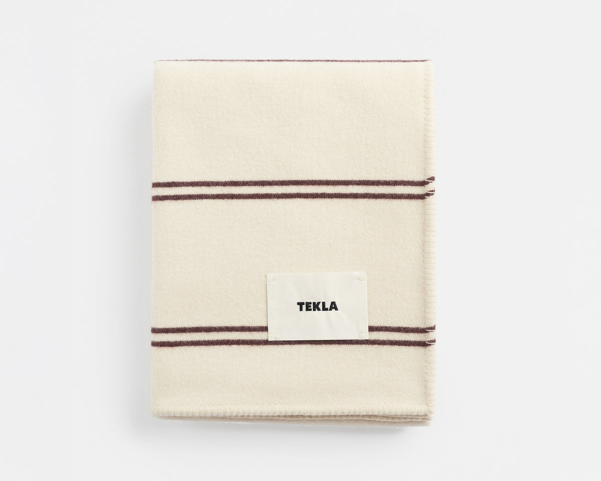 Tekla Lambswool Wool Blanket - Ruck Stripes