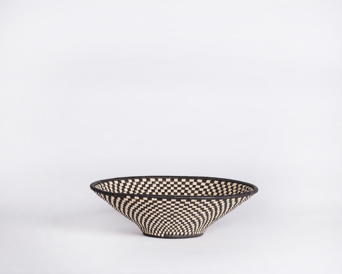 Checkered Bowl Basket