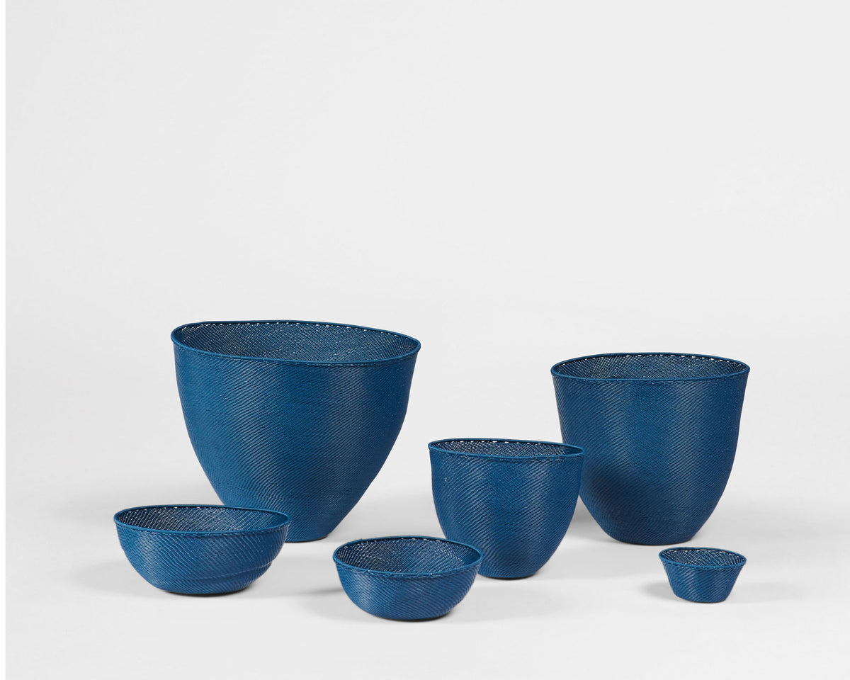Telephone Wire Bowl - Navy