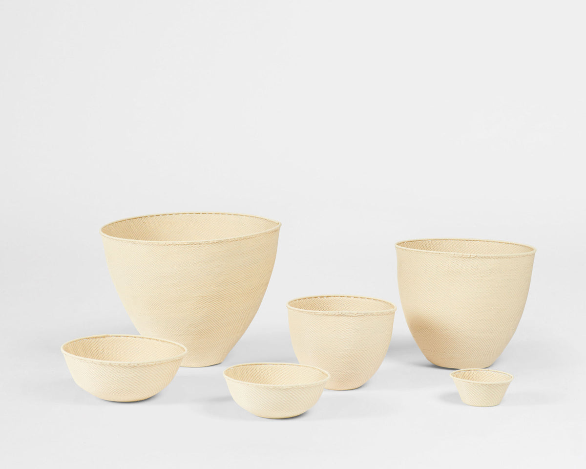 Telephone Wire Bowl - Cream