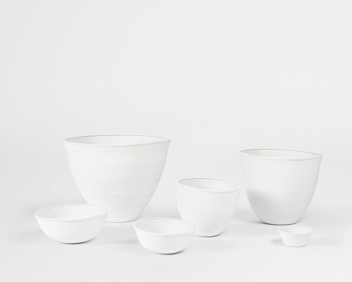 Telephone Wire Bowl - White