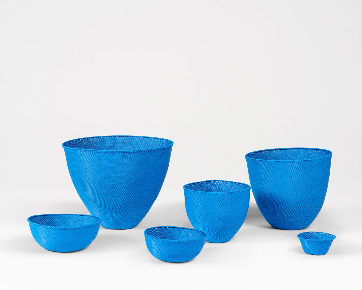 Telephone Wire Bowl - Cobalt