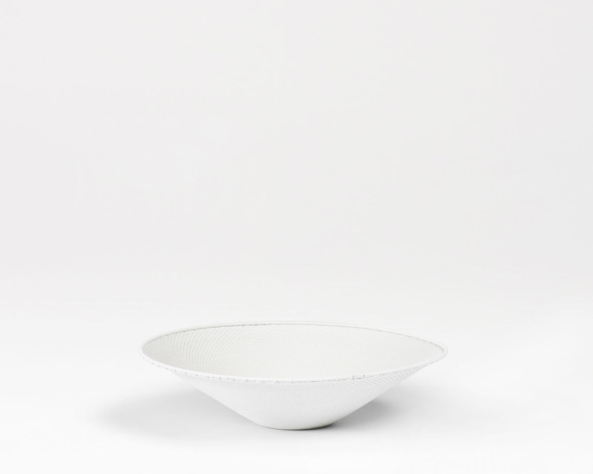Telephone Wire Platter - White