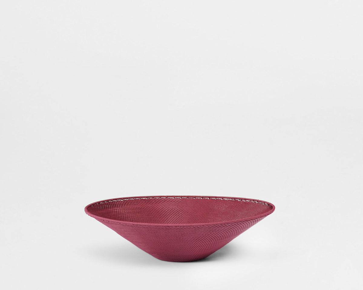 Telephone Wire Platter - Claret