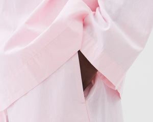 Tekla Poplin Long Sleeve Shirt -  Soft Pink