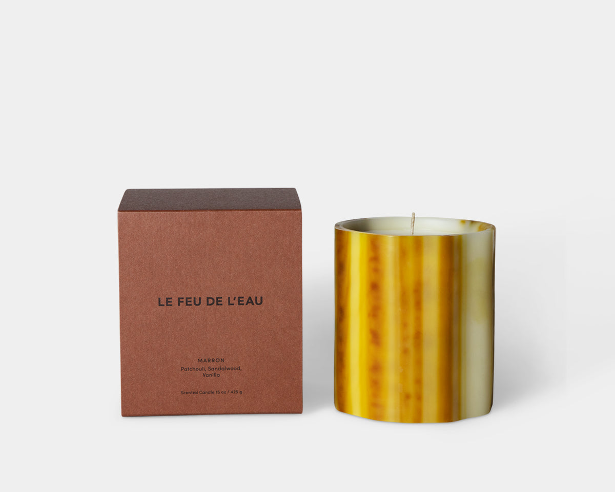 Le Feu De L'Eau Candle - Marron