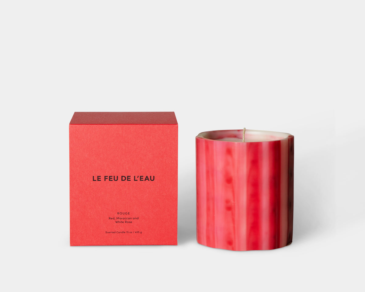 Le Feu De L'Eau Candle - Rouge