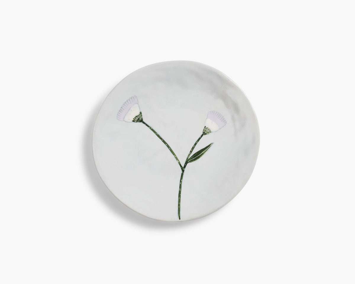 Gemma Orkin 'Wild Flowers' Small Plate - Blue Wash