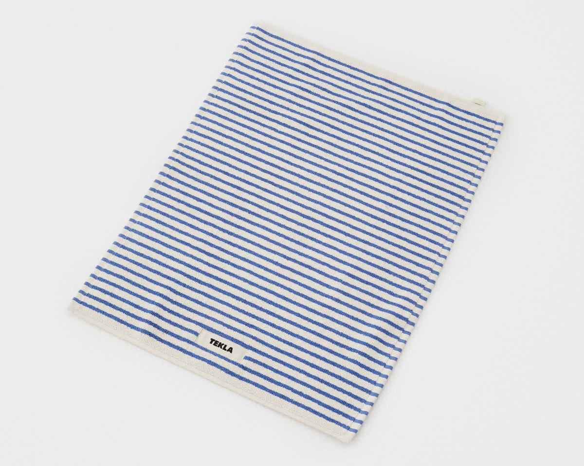 Tekla Organic Cotton Bath Mat - Coastal Stripes