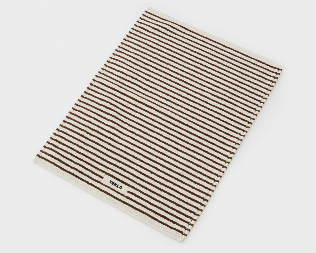 Tekla Organic Cotton Bath Mat - Kodiak Stripes