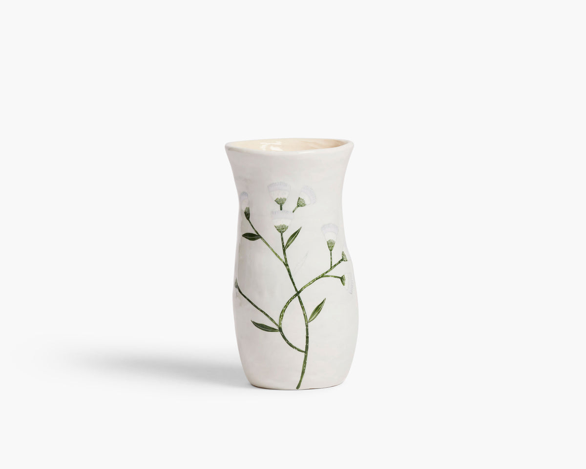 Gemma Orkin 'Wild Flowers' Pot - Grey Wash