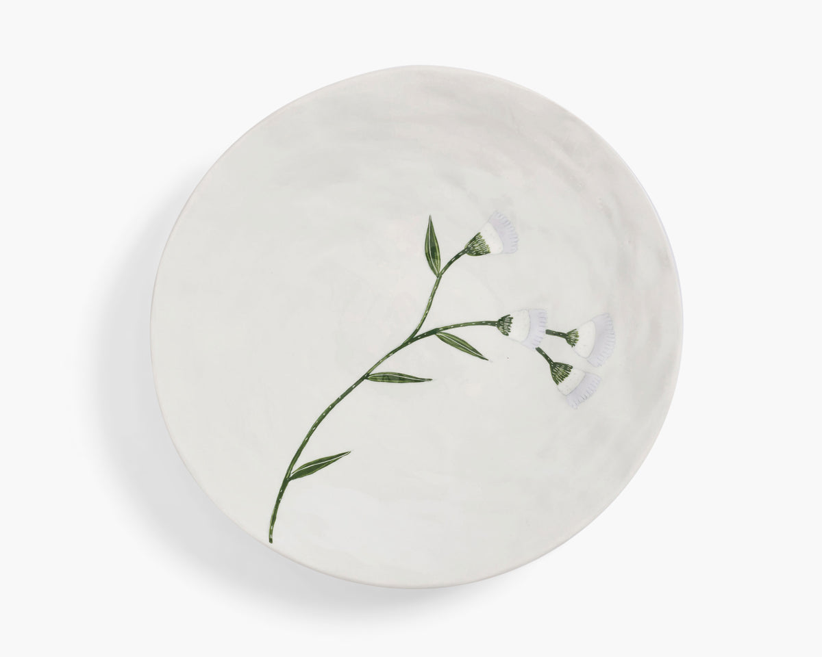 Gemma Orkin 'Wild Flowers'  Serving Plate - Grey Wash