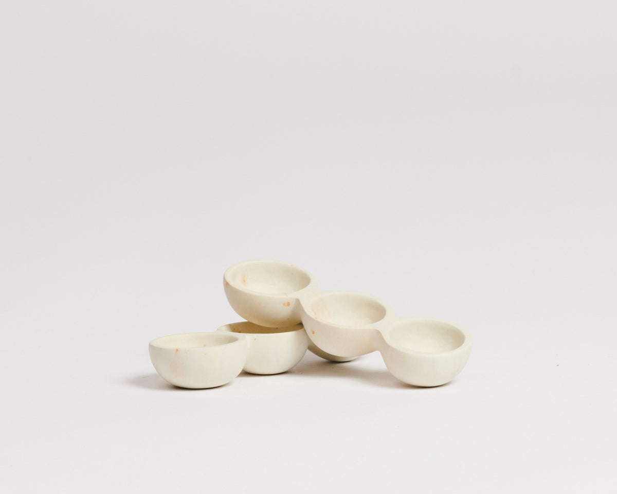 Soapstone Triple Dish