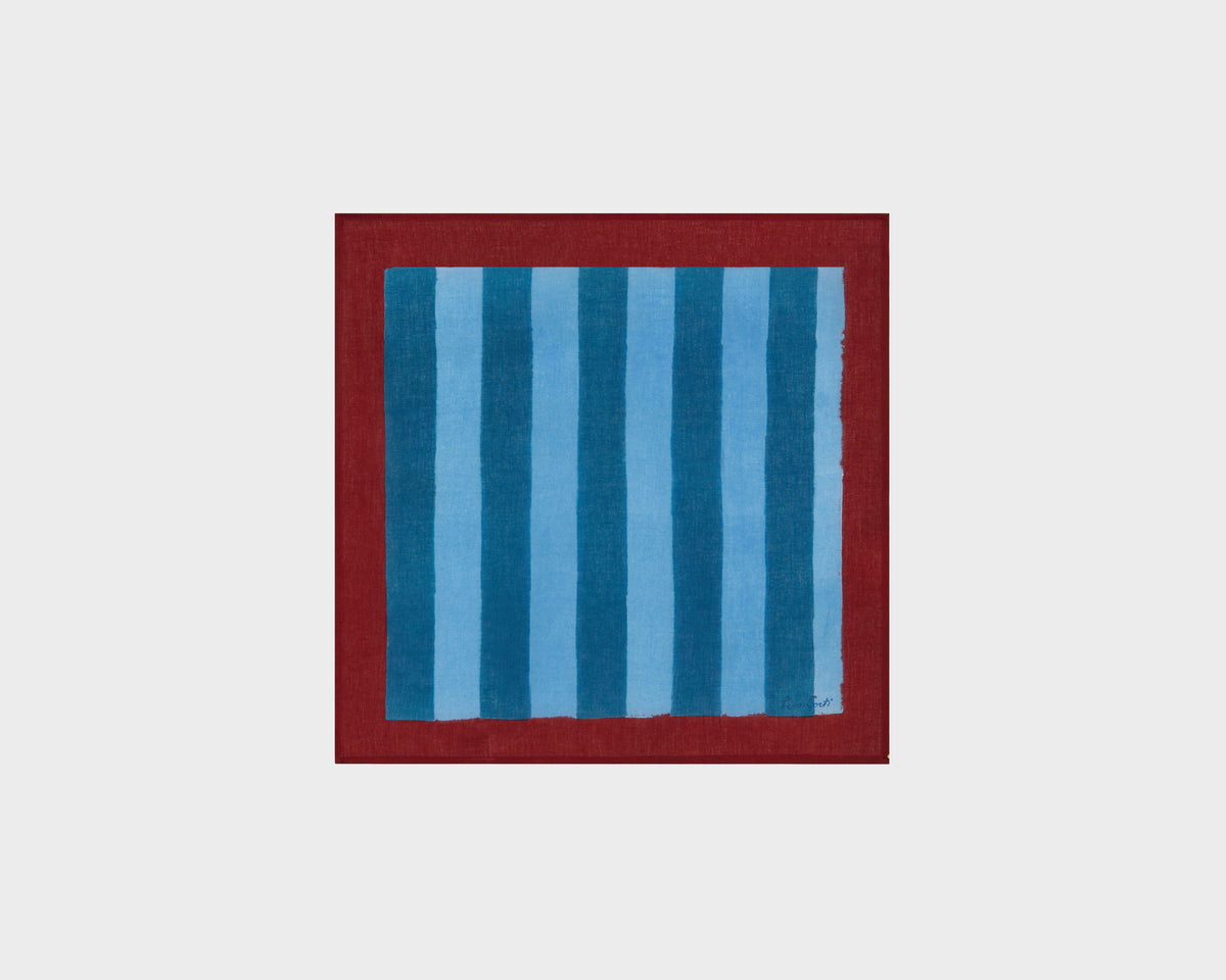 Lisa Corti Napkin - Nizam Stripes Ferozi Sugar