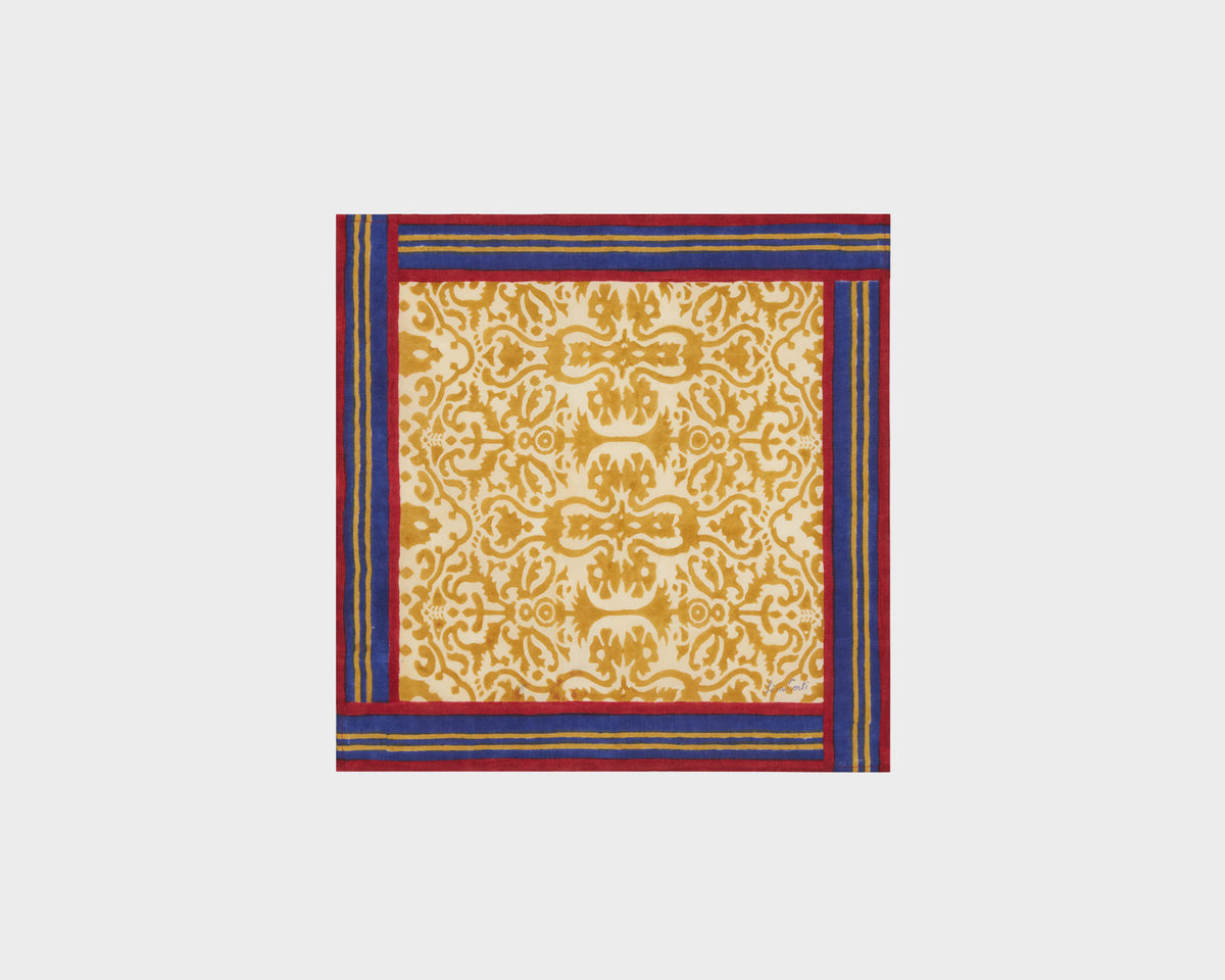 Lisa Corti Napkin - Damask Stripes Chutney