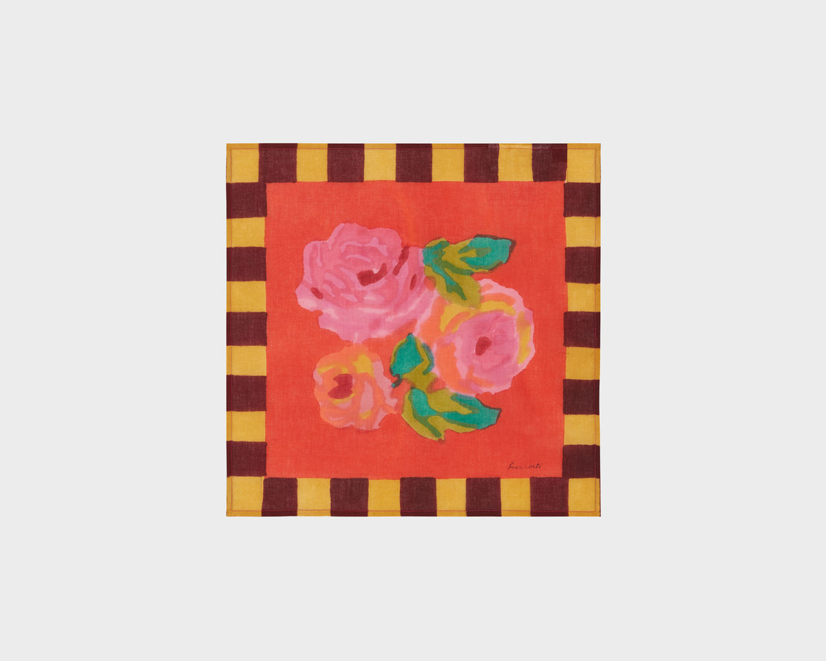 Lisa Corti Napkin - Nizam Red