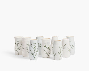 Gemma Orkin 'Wild Flowers' Pot - White Wash