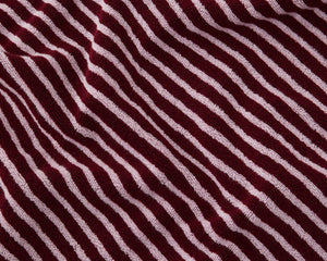 Tekla Organic Cotton Towel - Red & Rose Stripes