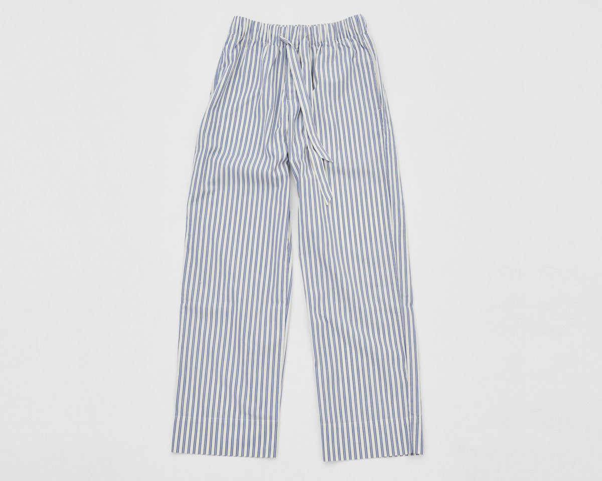 Tekla Poplin Pant - Skagen Stripes