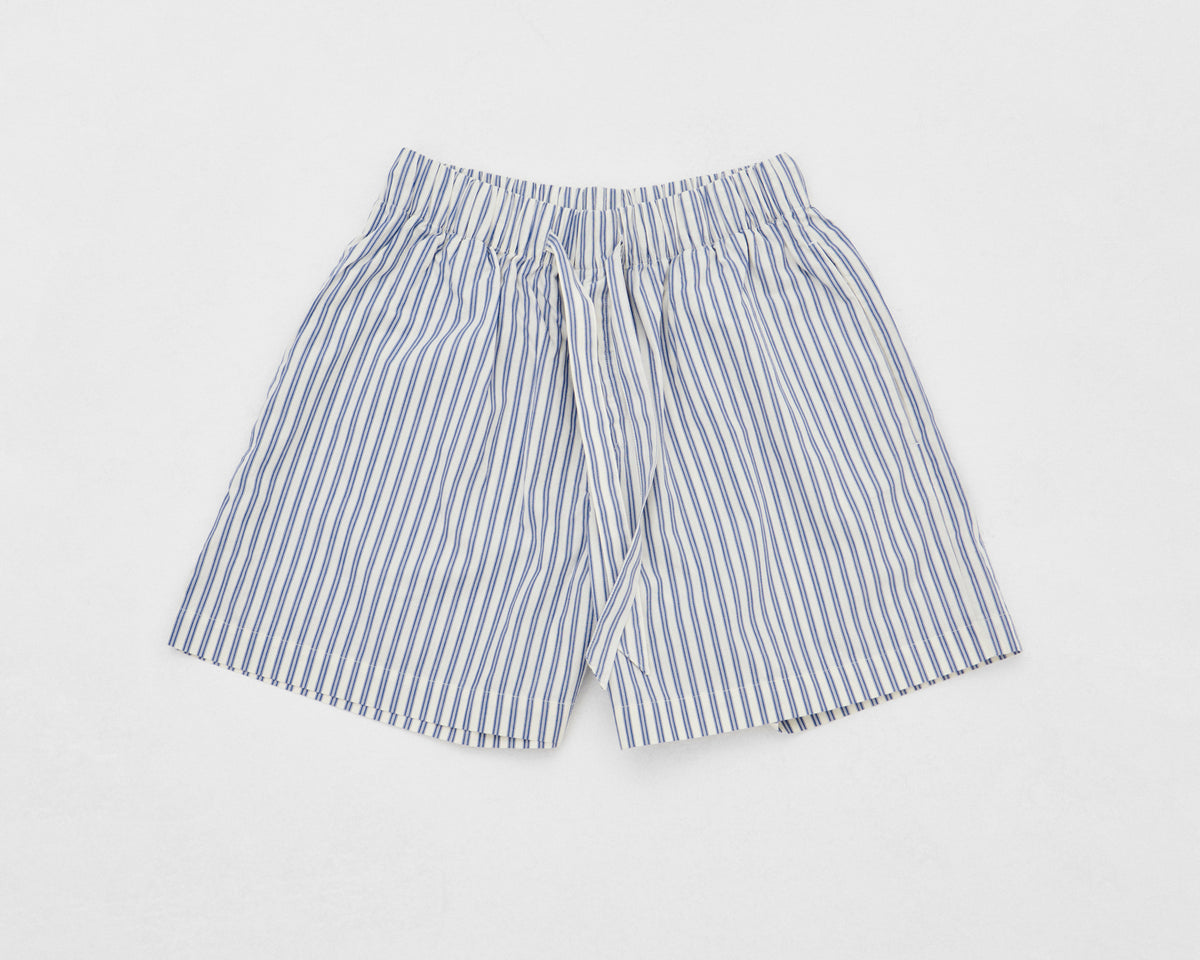 Tekla Poplin Short - Skagen Stripes