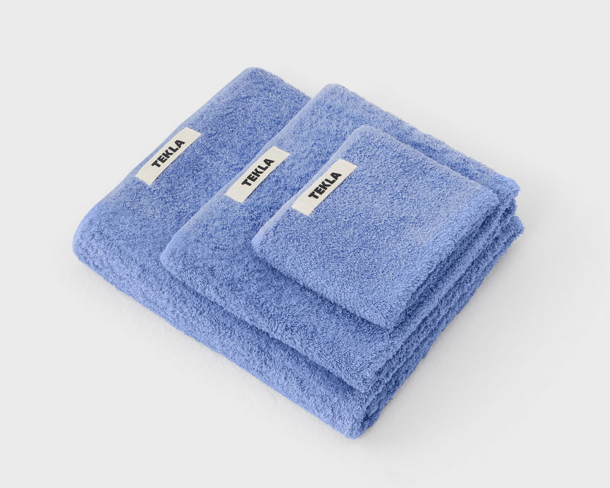 Tekla Organic Cotton Towel - Clear Blue