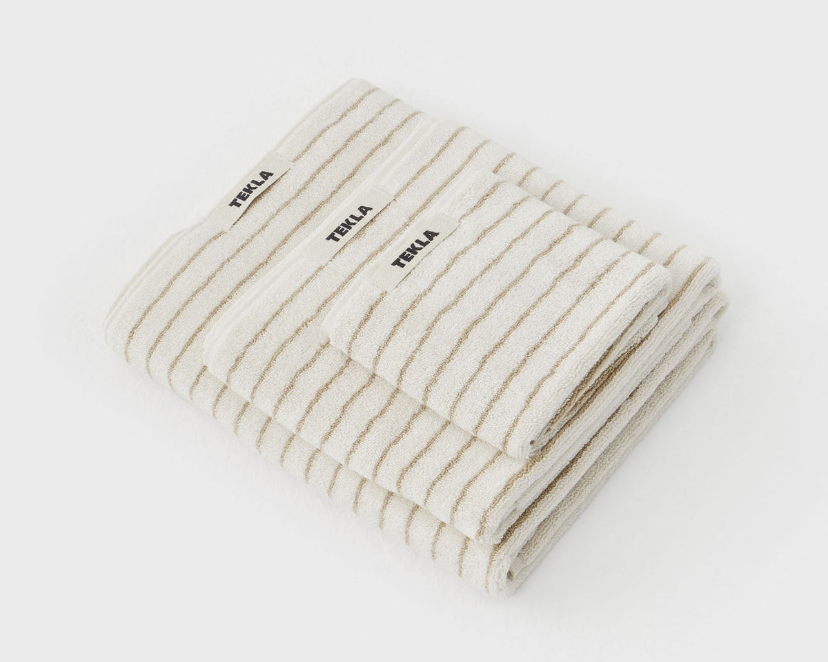 Tekla Organic Cotton Towel - Sienna Stripes