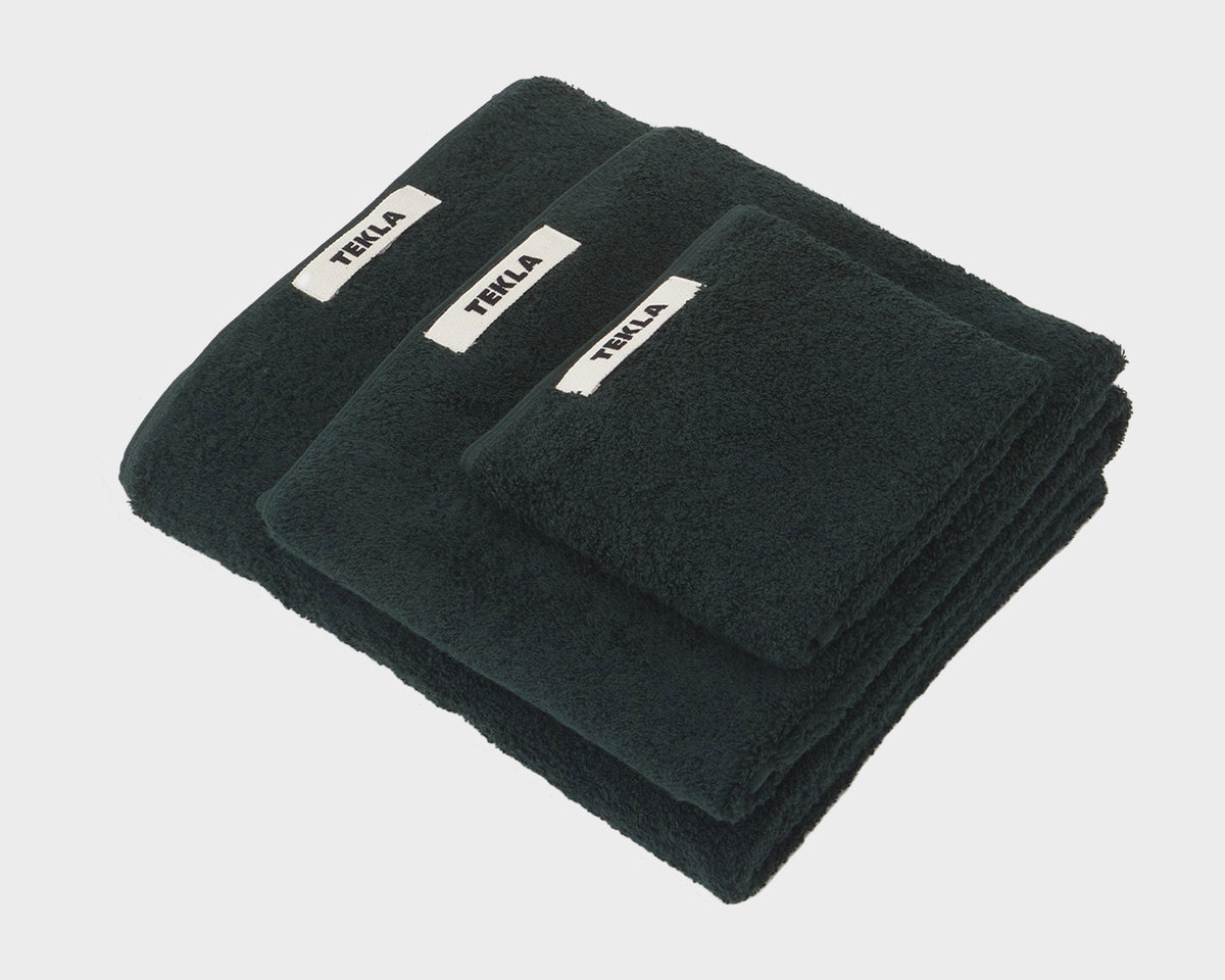 Tekla Organic Cotton Towel - Forest Green