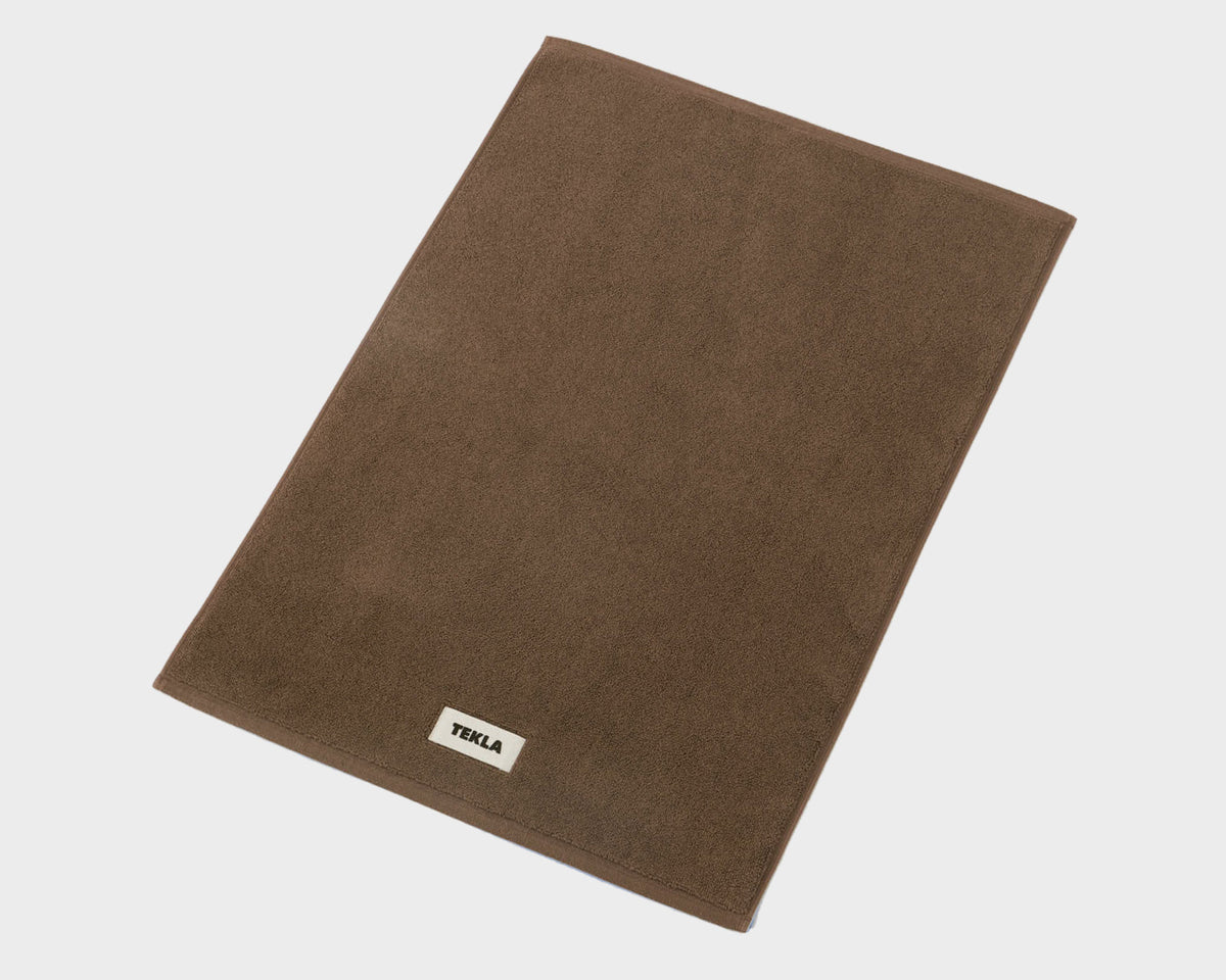 Tekla Organic Cotton Bath Mat - Kodiak Brown