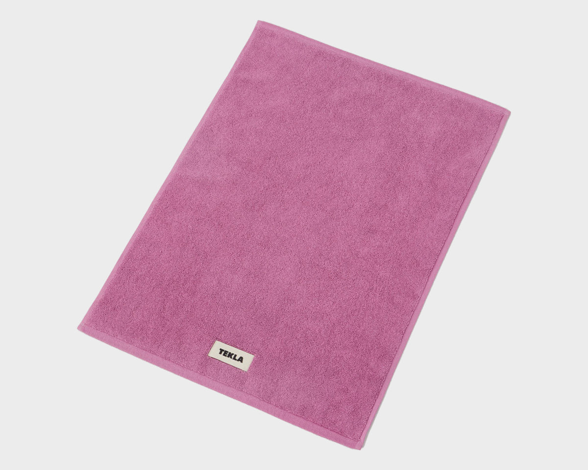 Tekla Organic Cotton Bath Mat - Magenta