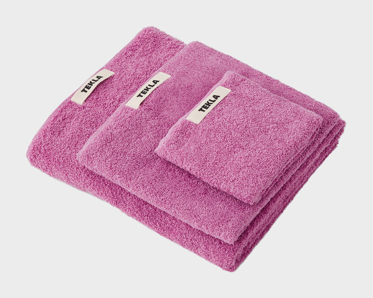 Tekla Organic Cotton Towel - Magenta
