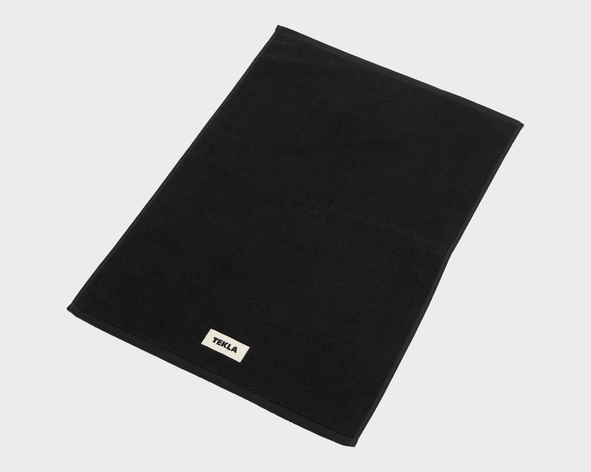 Tekla Organic Cotton Bath Mat - Black