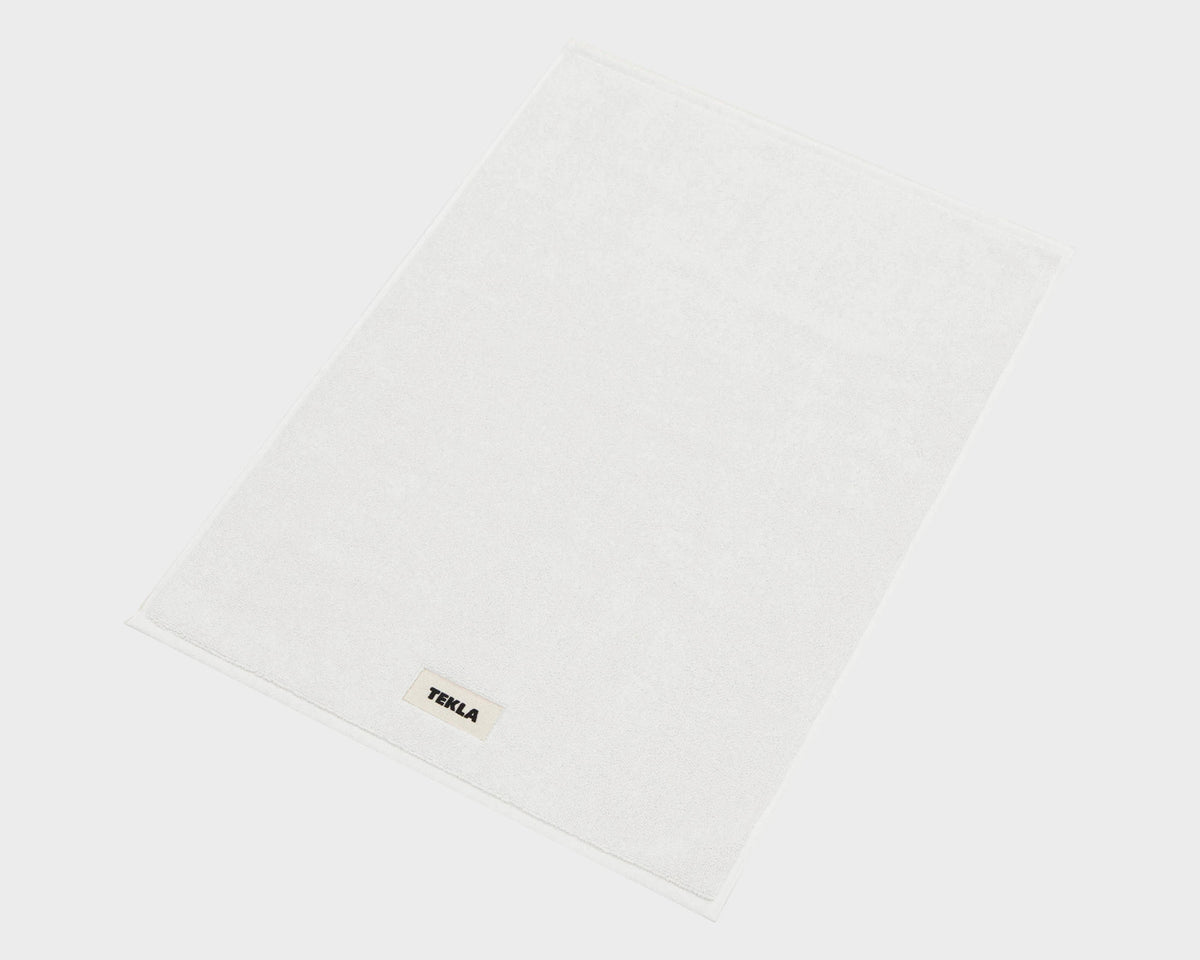 Tekla Organic Cotton Bath Mat - White