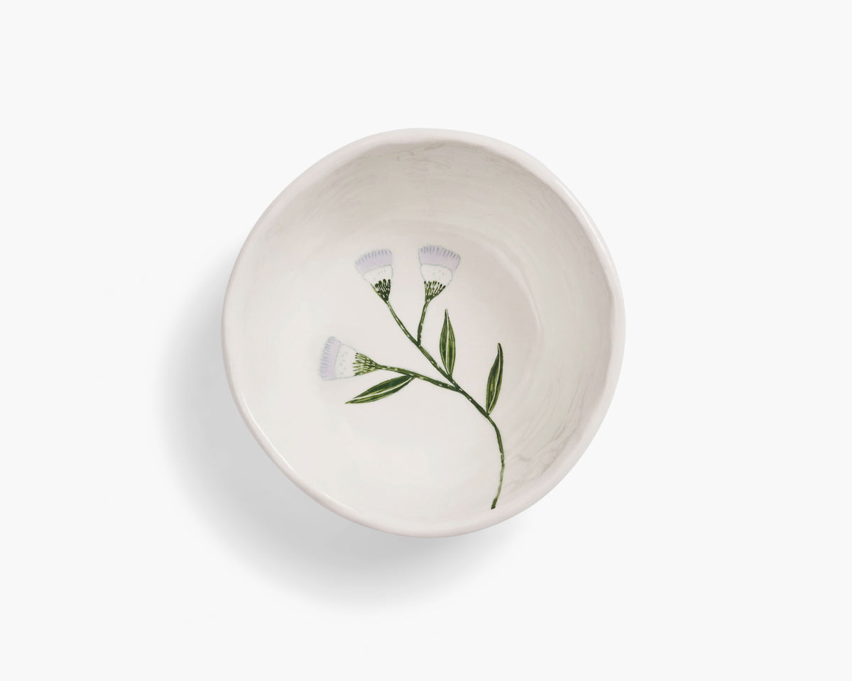 Gemma Orkin 'Wild Flowers' Bowl - White Wash