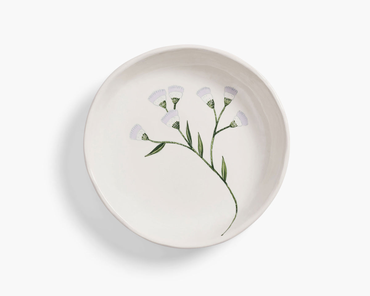 Gemma Orkin 'Wild Flowers' Serving Bowl - White Wash