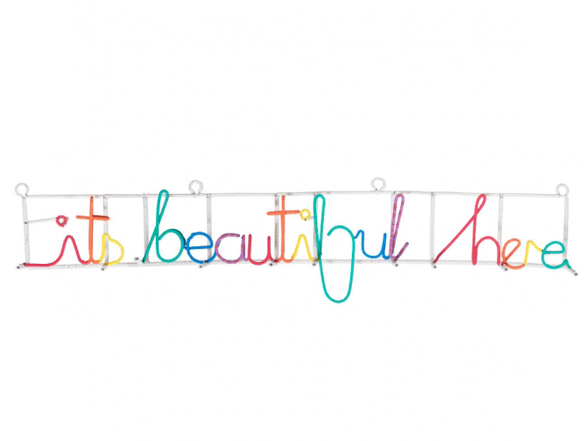 It's Beautiful Here Coat Rack - Multicolour