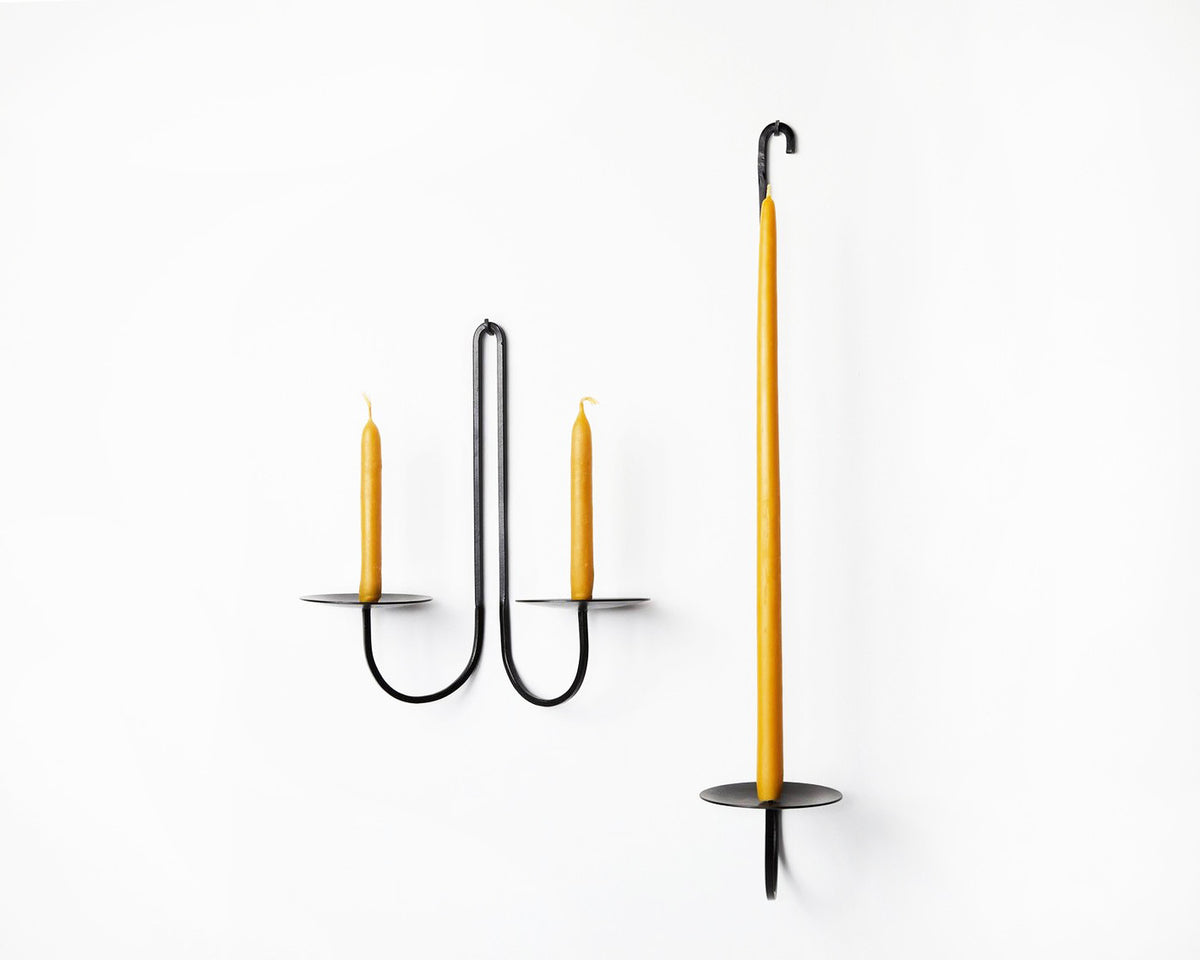 Fredericks & Mae Iron Arm Candle Holders